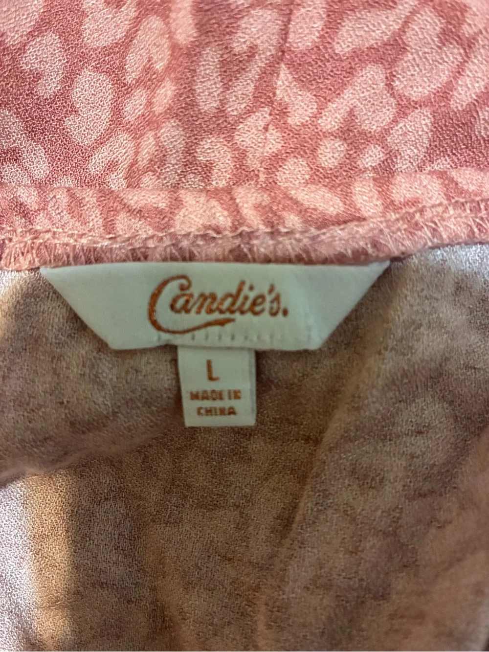 Candie's Coral Pink Spaghetti Strap Mini Dress